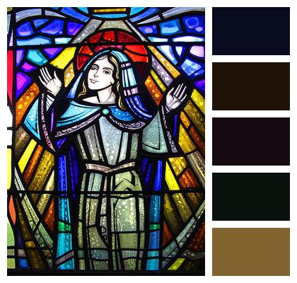 Stained Glass Church Window Colored Glass Image